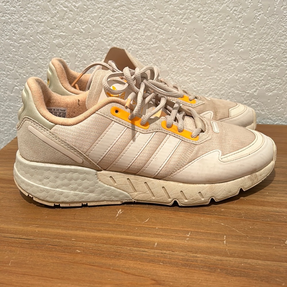 Womens Adidas ZX 1K Boost Beige Sz 8